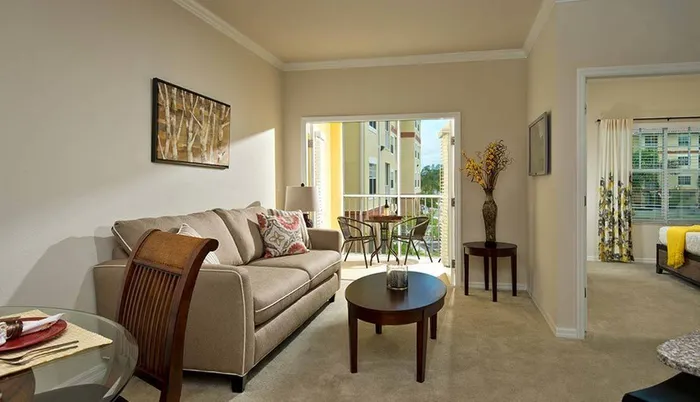 Apartment living area Sandalwood Village | Naples FL