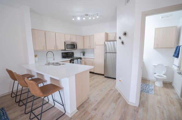 Kitchen and Bathroom View