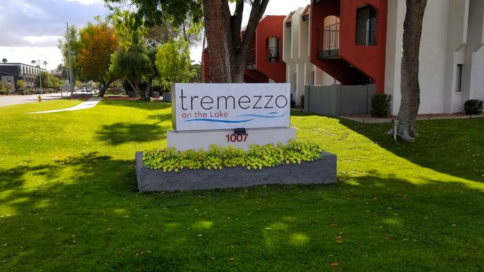 Tremezzo on the Lake sign