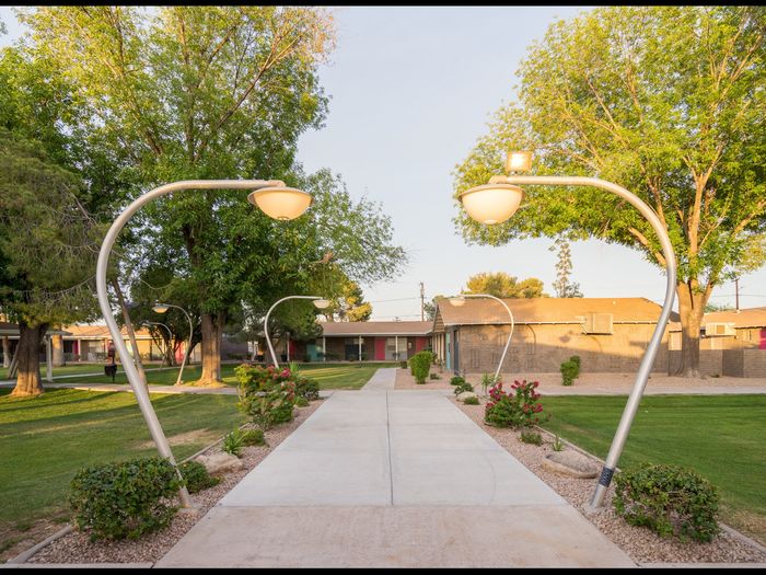 Parkside courtyard