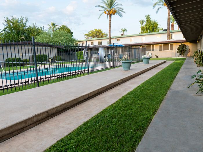 Tropicana courtyard