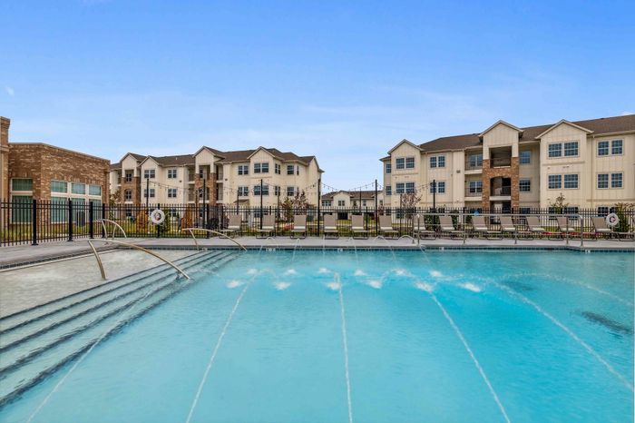 Resort Style Swimming Pool at The Laurels Apartments in Jenks, OK