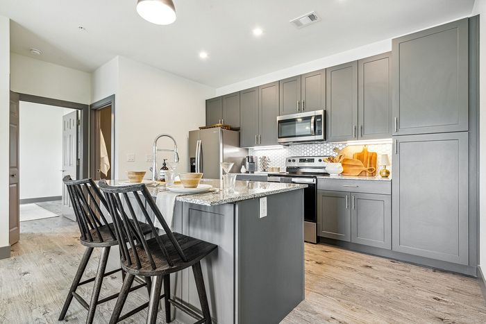 Model Kitchen at The Laurels Apartments in Jenks, OK