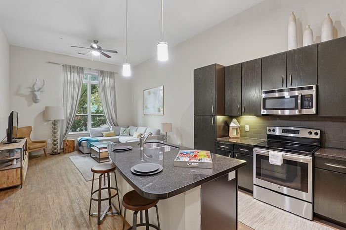 Eat In Kitchen at The District at Washington Apartments in Houston, TExas