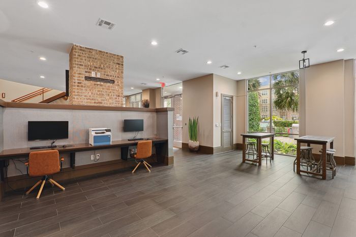 Cyber Cafe at The District at Washington Apartments in Houston, TExas