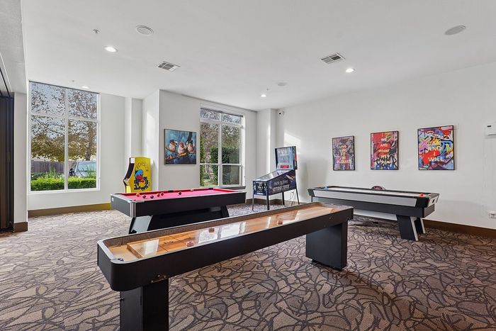 Game Room at The District at Washington Apartments in Houston, TExas