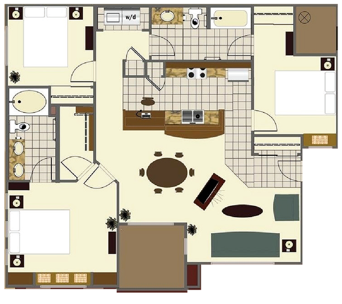Coldwater Springs Louise 3E Three Bedroom