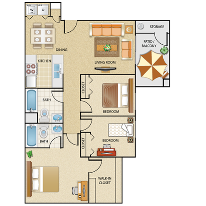 Colores Del Sol D1 Three Bedroom–Mohave