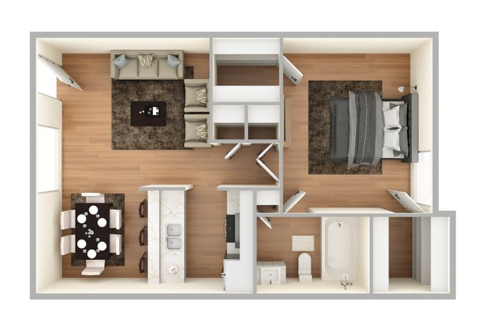 One Bed One Bath