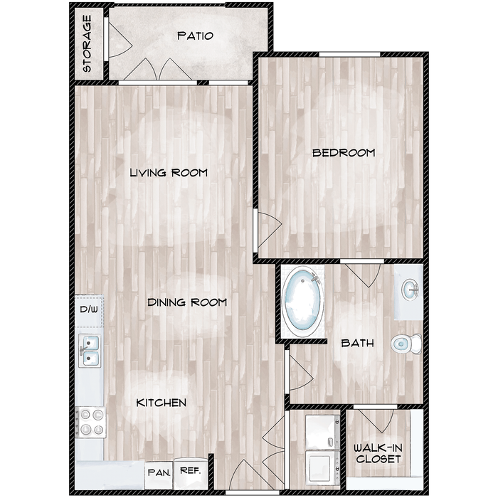 One Bed One Bath