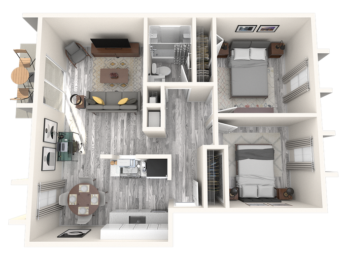 Southbank B1R Two Bedrooms
