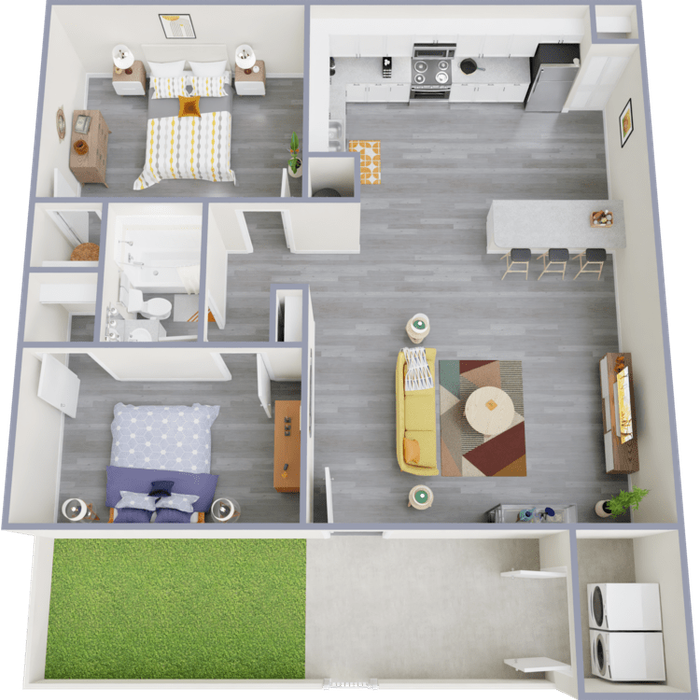 2 Bed Floorplan