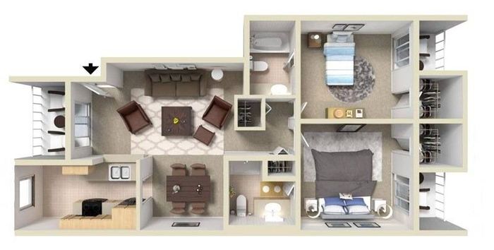 Tesoro on Spain C1 Two Bedroom