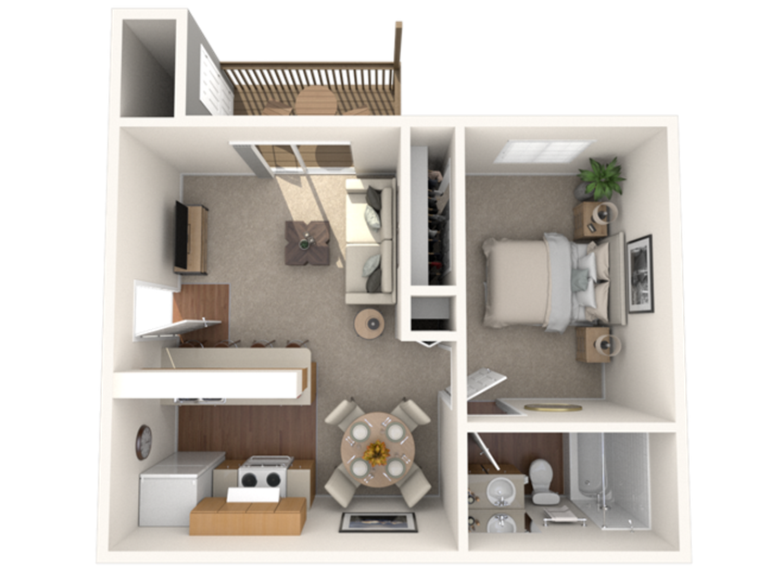 1 Bed 1 Bath