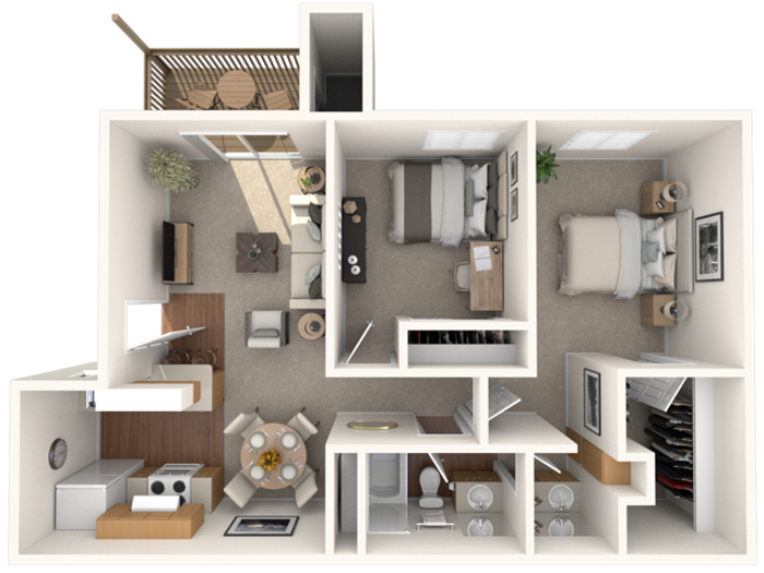 Two Bed One Bath