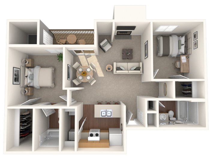 Two Bed Two Bath