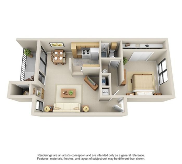 One Bed One Bath