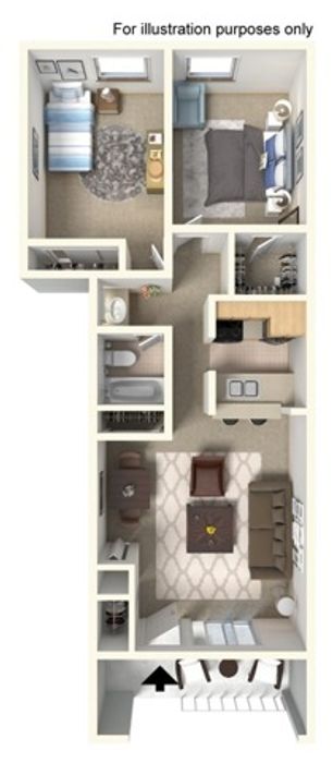 Two Bed One Bath