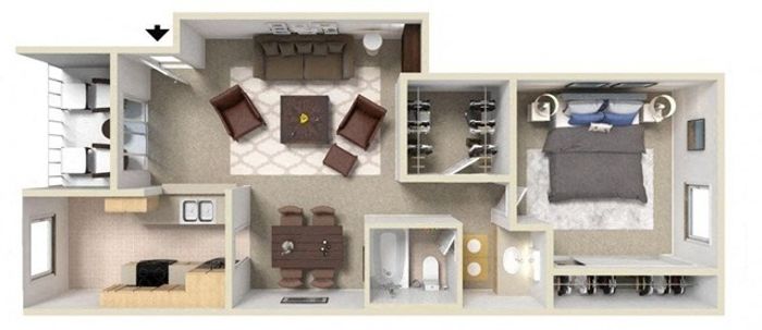 One Bed One Bath