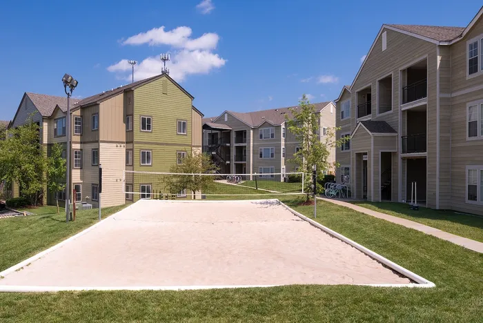Sand volleyball courts available for residents