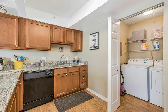 In-unit washer and dryer for resident convenience