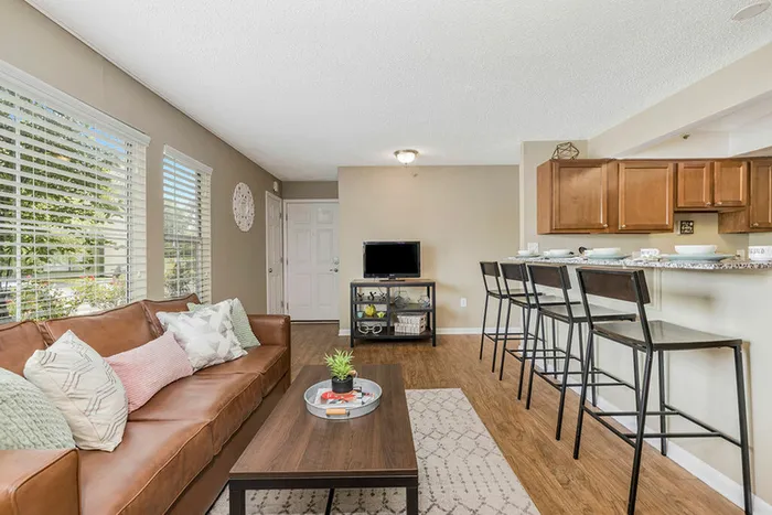 Open concept living and dining