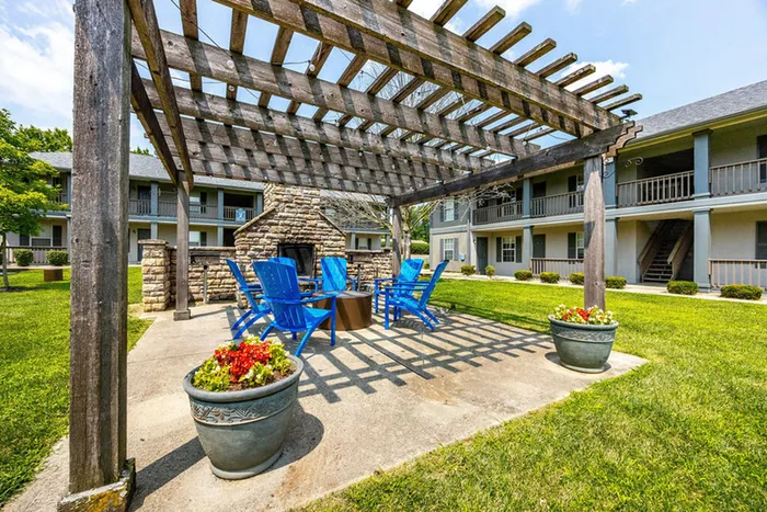 Open green space at The Commons student apartments in Oxford, OH