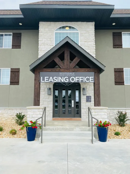 Grey building with