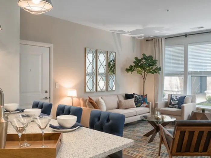 Legacy Model Living Room and Kitchen