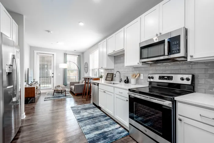 8 on the Park Kitchen and Living Room