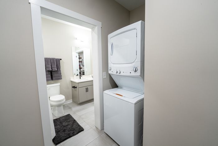 Each apartment includes Washer/Dryers and stainless steel appliances.
