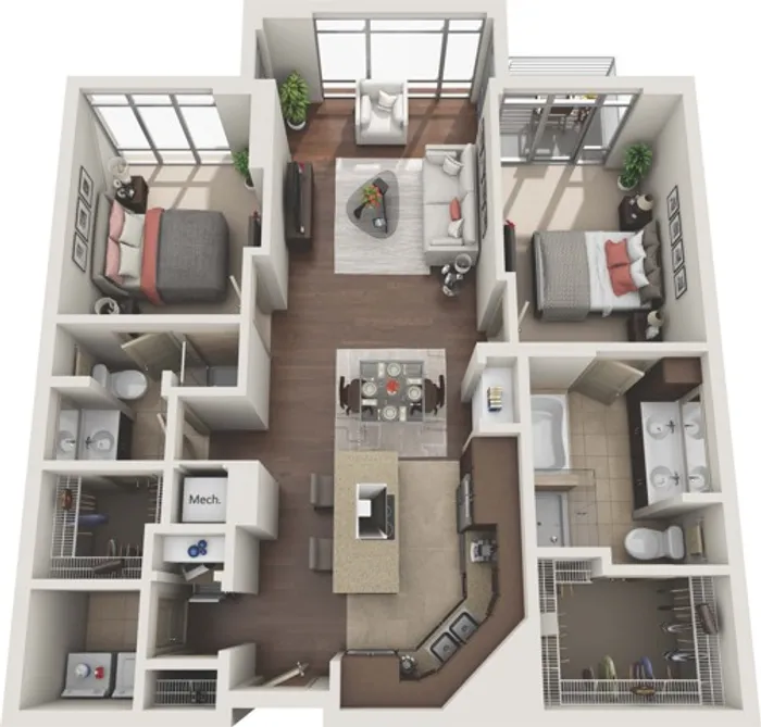 2 Bedroom 2 Bath