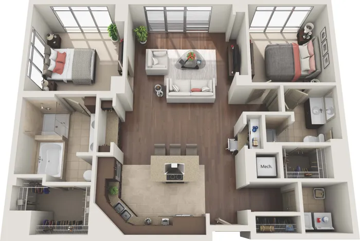 2 Bedroom 2 Bath