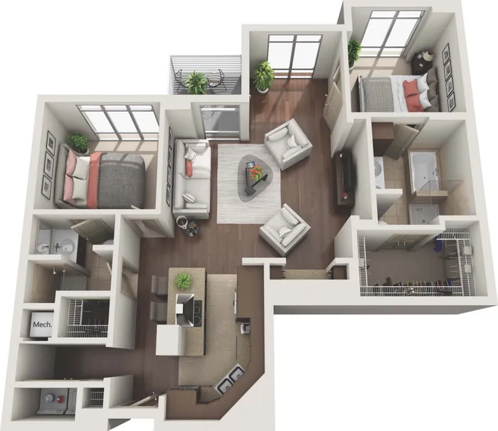 2 Bedroom 2 Bath