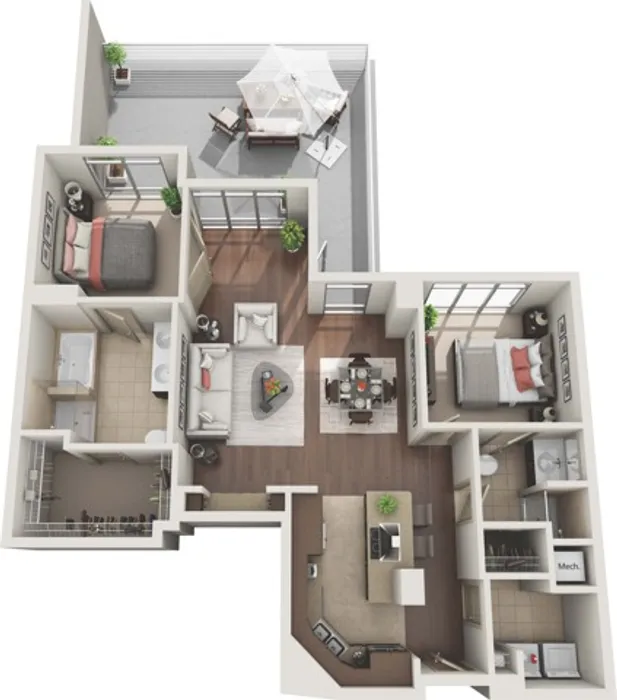 2 Bedroom 2 Bath