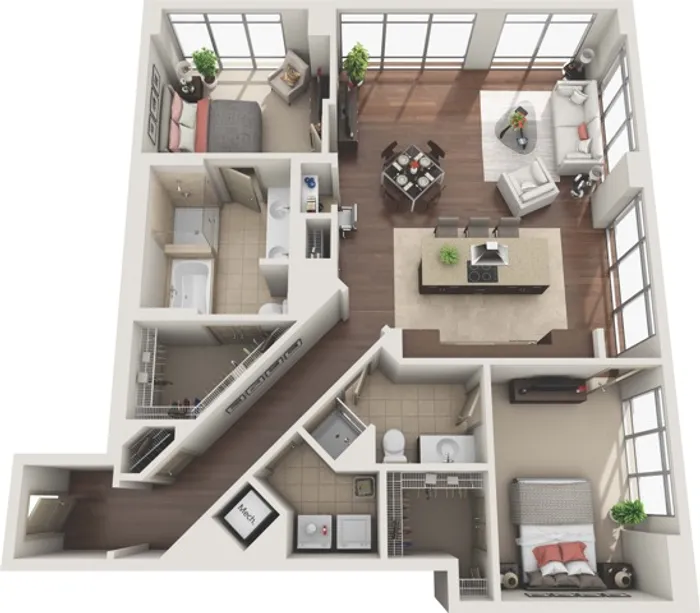 2 Bedroom 2 Bath