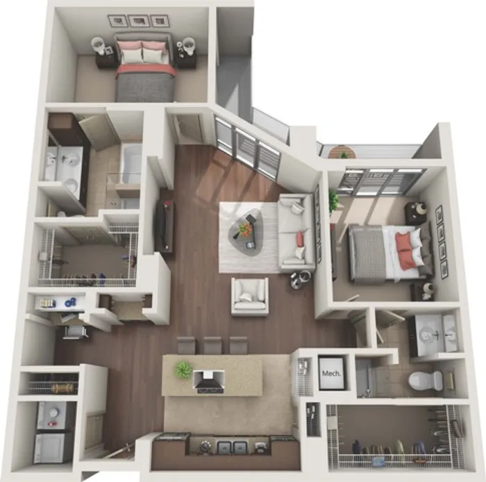 2 Bedroom 2 Bath