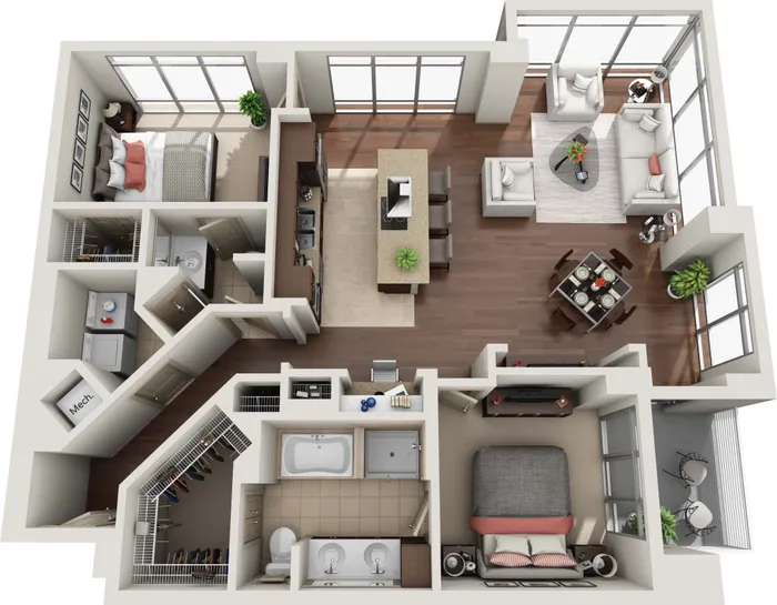 2 Bedroom 2 Bath