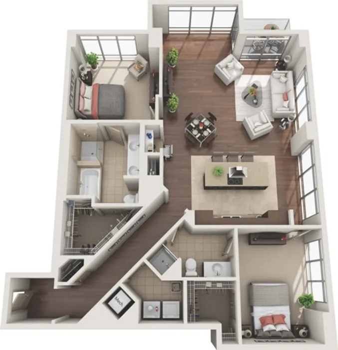 2 Bedroom 2 Bath