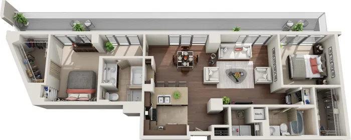 2 Bedroom 2 Bath
