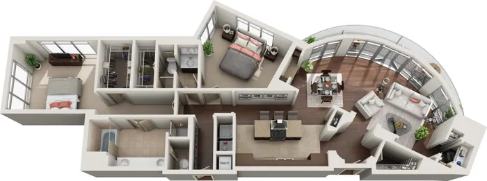 2 Bedroom 2 Bath