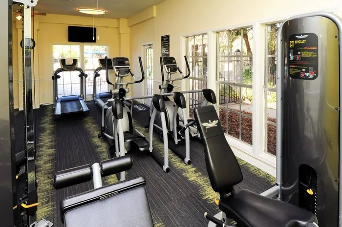 Fully-Equipped Fitness Center at Bay Crossings; Apartments For Rent Tampa, FL