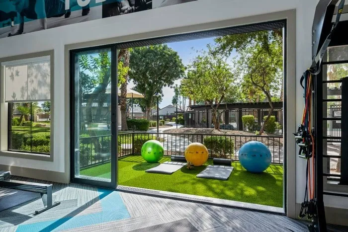New indoor/outdoor fitness center - Lunaire Apartments | Goodyear, Arizona