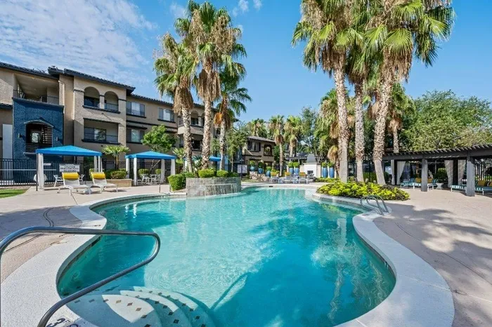 Poolside view at - Lunaire Apartments | Goodyear, Arizona
