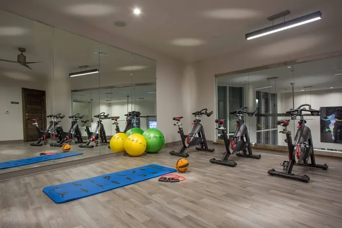 Resident Fitness Center at Greenhouse; Houston, Texas Apartments