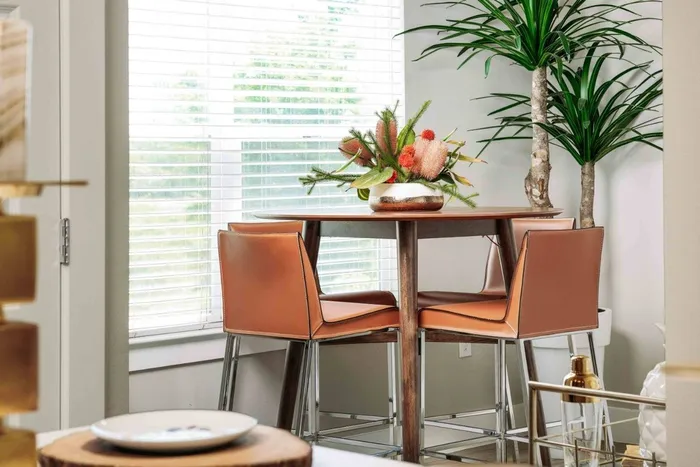 Cozy Dining Area at Greenhouse; Apartments Houston, TX