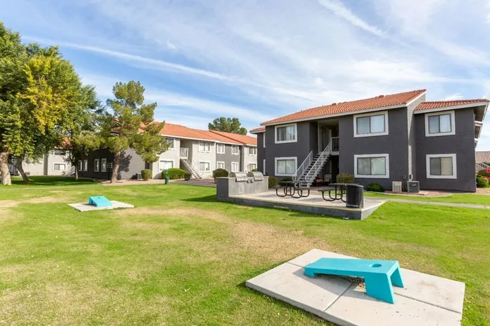 Argenta Apartments | Barbecue & Outdoor Gaming Area | Mesa, AZ