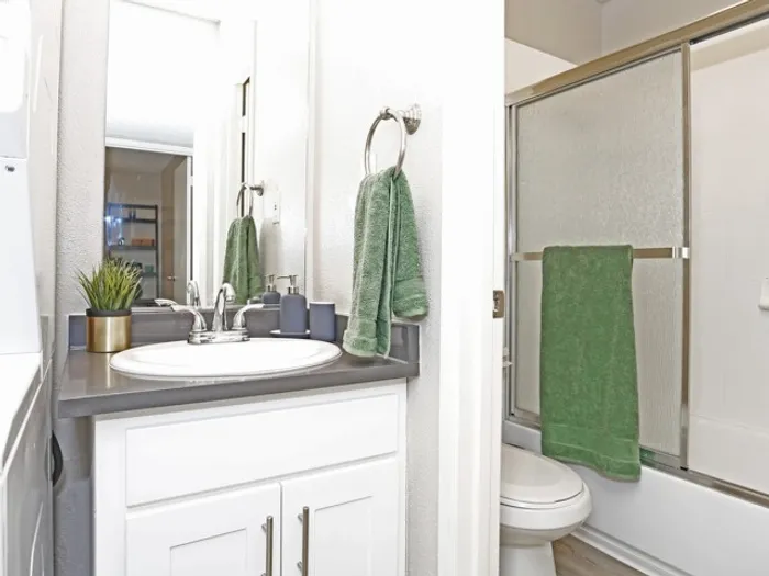 Traditional Bathroom at The Davenport; Apartments In Sacramento