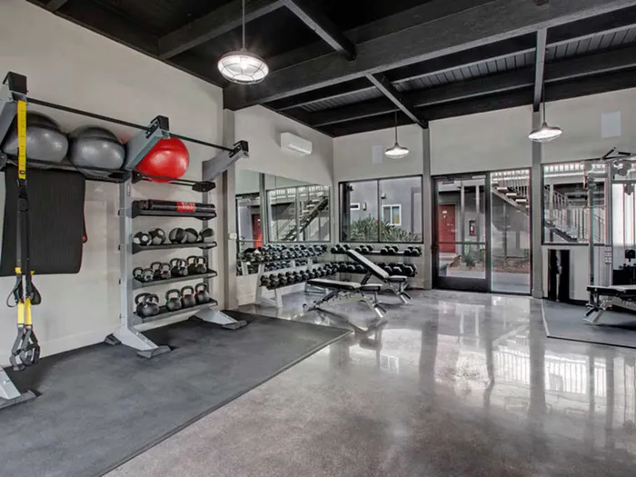Fitness Center at River Blu Apartments   Sacramento Apartments For Rent