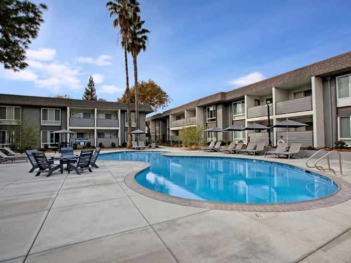 Exterior - Pool River Blu Apartments   Sacramento Apartments For Rent